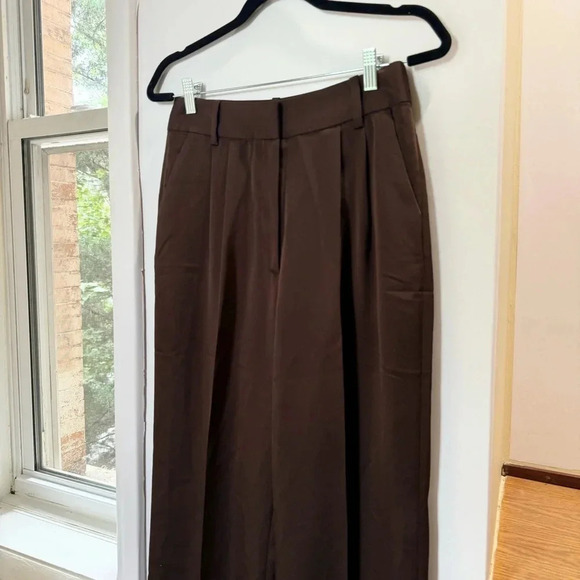 New Favorite Daughter Anthropologie The Favorite Pants Split High Rise Brown 0 - Picture 7 of 17